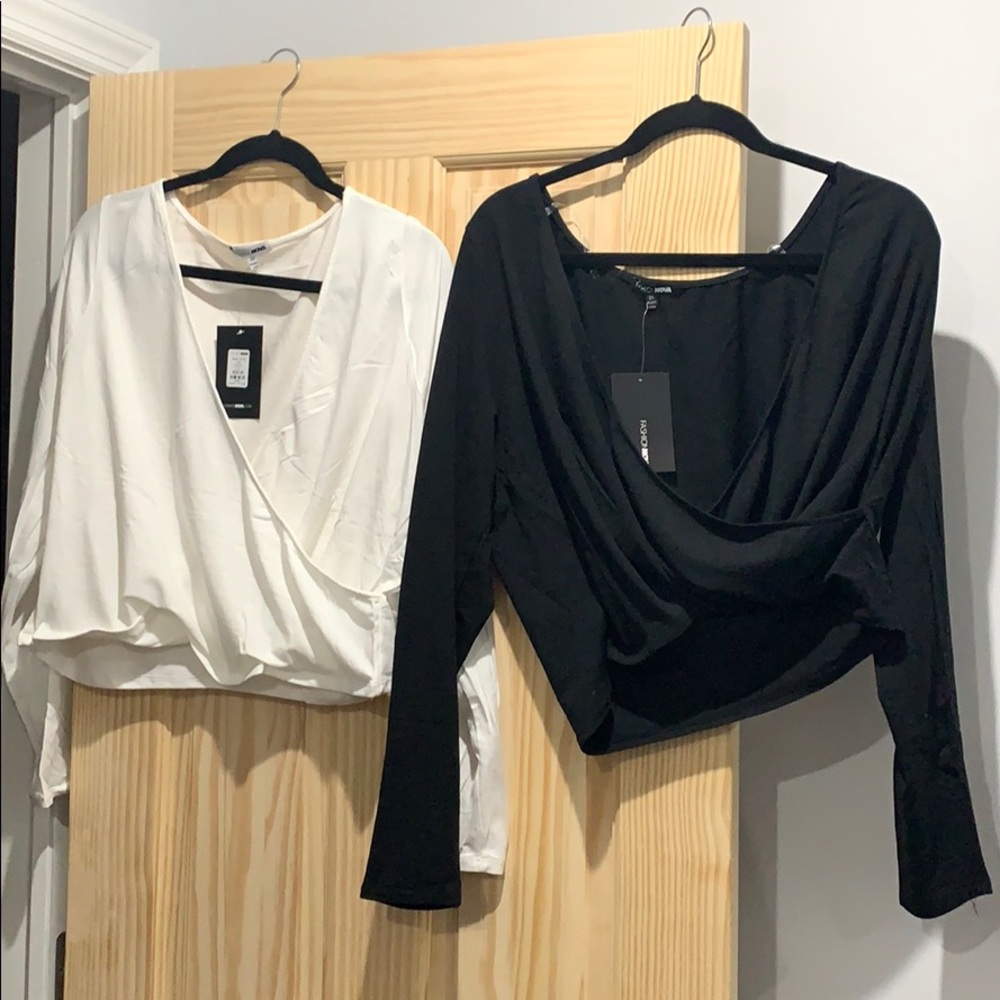 Fashion nova surplice tops